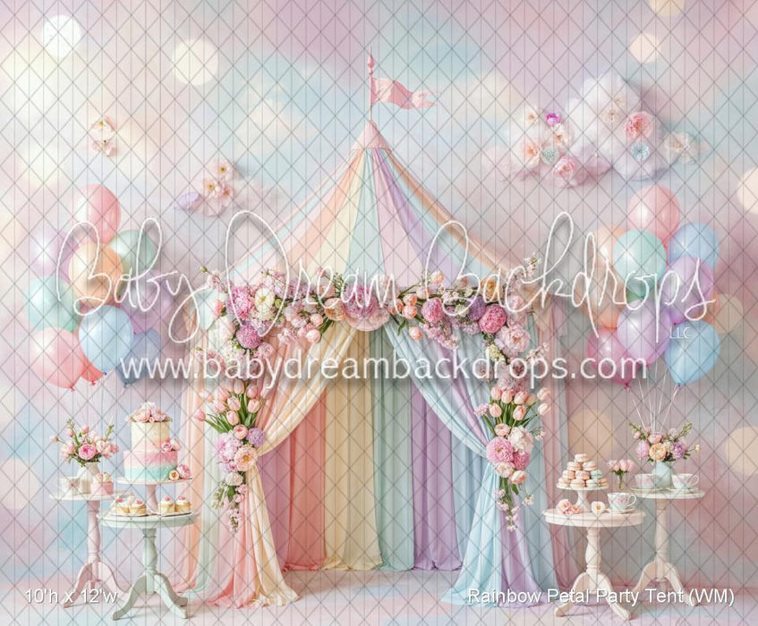 Rainbow Petal Party Tent (WM)
