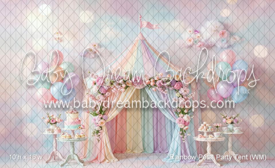 Rainbow Petal Party Tent (WM)