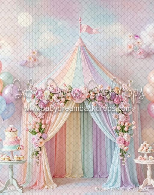 Rainbow Petal Party Tent (WM)