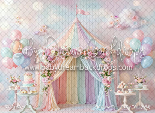 Rainbow Petal Party Tent (WM)