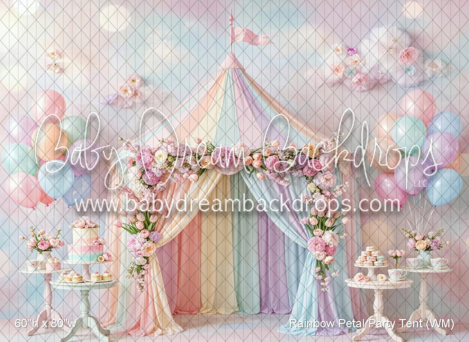 Rainbow Petal Party Tent (WM)