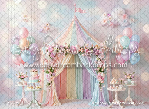 Rainbow Petal Party Tent (WM)