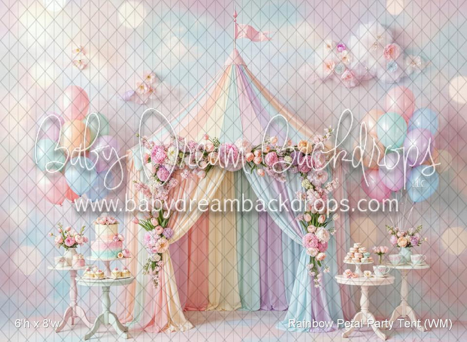Rainbow Petal Party Tent (WM)