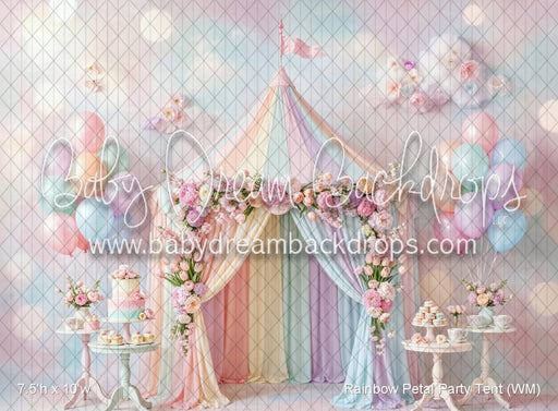 Rainbow Petal Party Tent (WM)