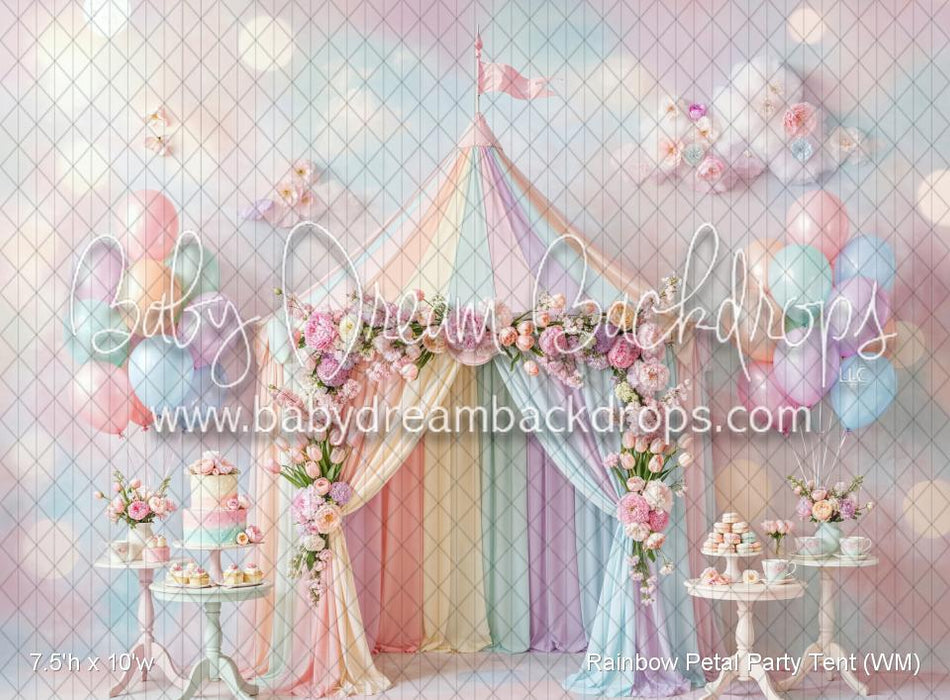 Rainbow Petal Party Tent (WM)