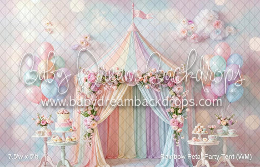 Rainbow Petal Party Tent (WM)