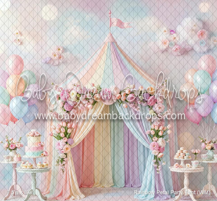 Rainbow Petal Party Tent (WM)