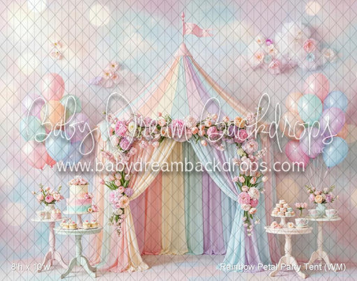 Rainbow Petal Party Tent (WM)