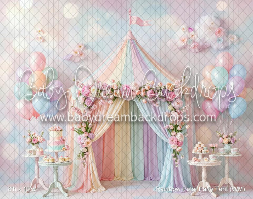 Rainbow Petal Party Tent (WM)