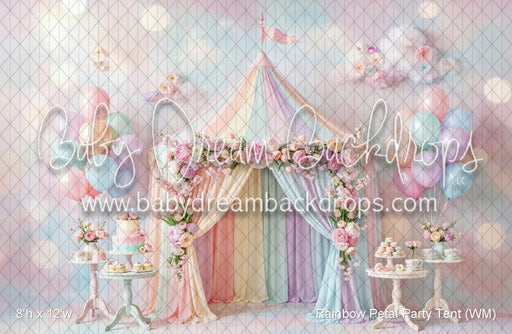 Rainbow Petal Party Tent (WM)