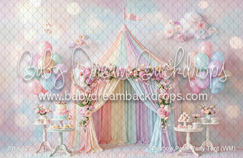 Rainbow Petal Party Tent (WM)