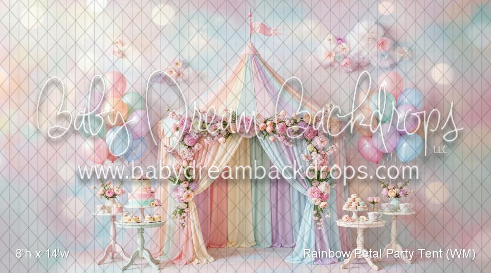 Rainbow Petal Party Tent (WM)