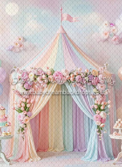 Rainbow Petal Party Tent (WM)