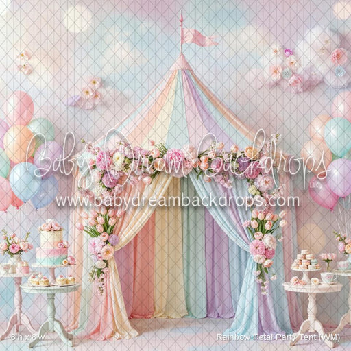 Rainbow Petal Party Tent (WM)