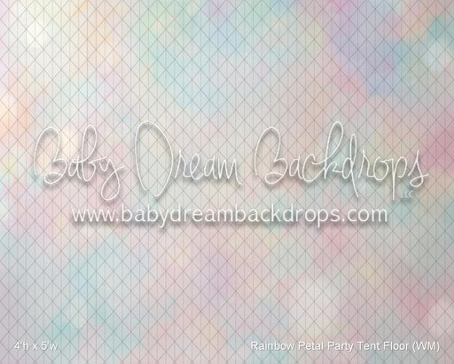 Rainbow Petal Party Tent Floor (WM)