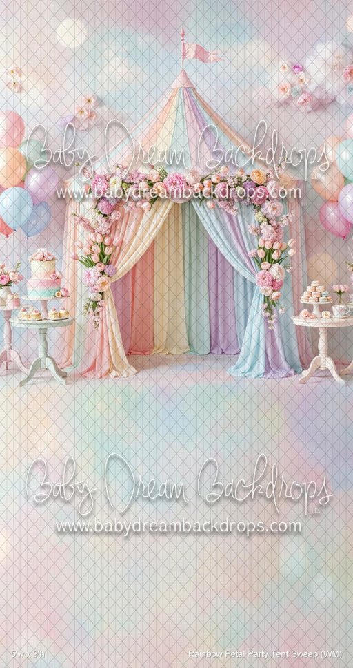 Rainbow Petal Party Tent Sweep (WM)