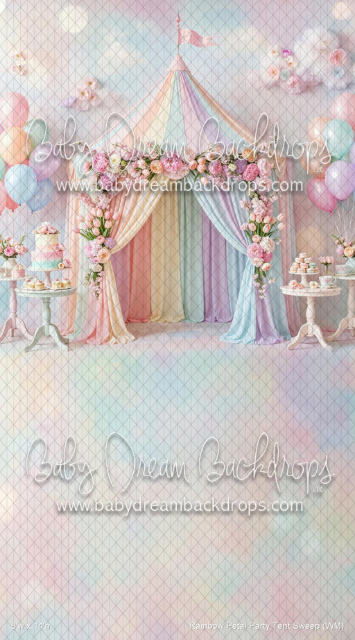 Rainbow Petal Party Tent Sweep (WM)