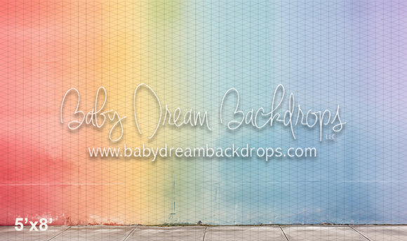 Rainbow Stripe Wall II (WM)