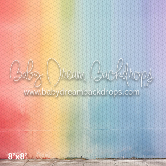 X Drop Rainbow Stripe Wall II (WM)