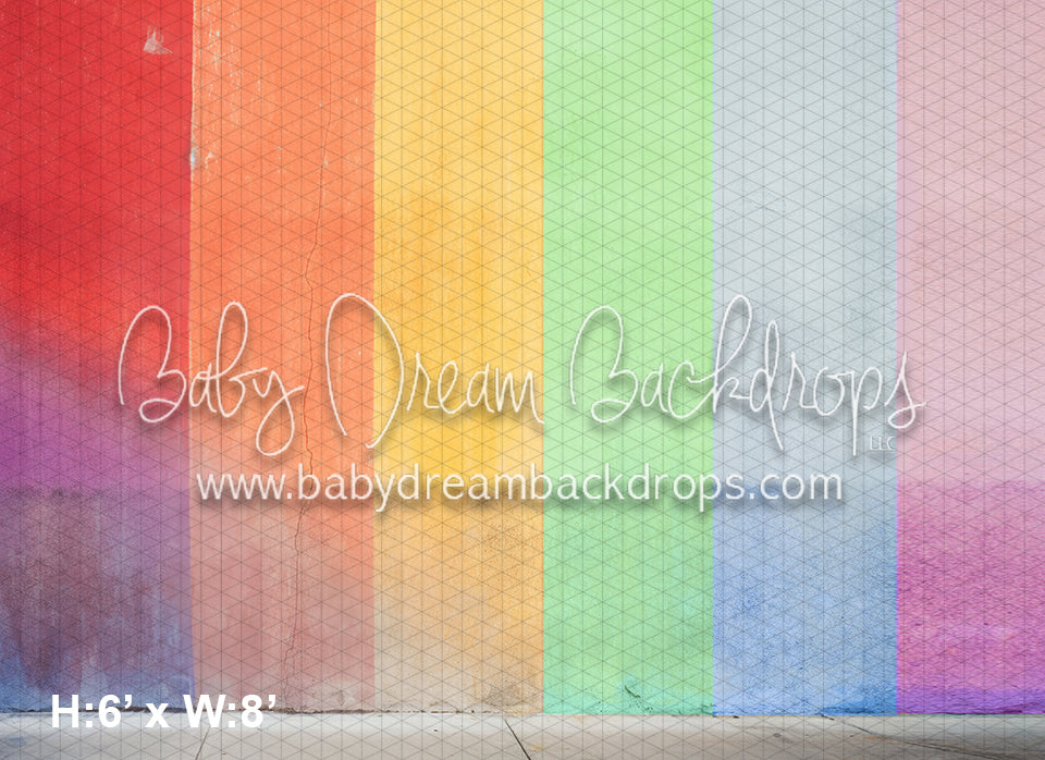 Rainbow Stripe Wall III (WM)