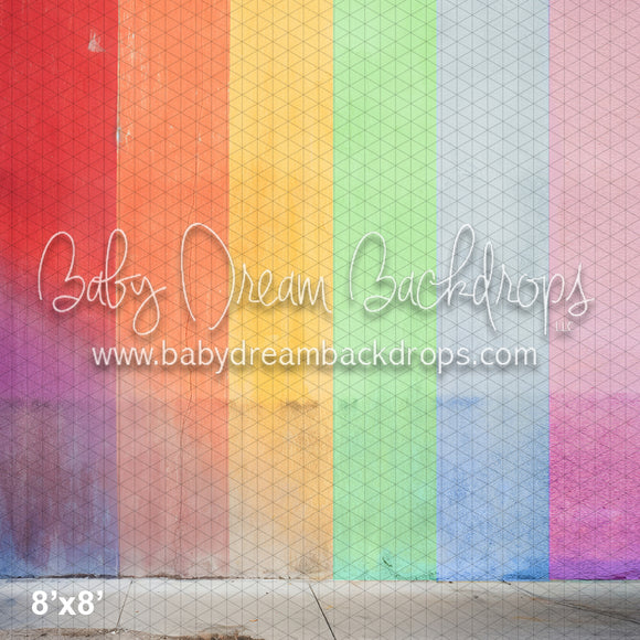 X Drop Rainbow Stripe Wall III (WM)