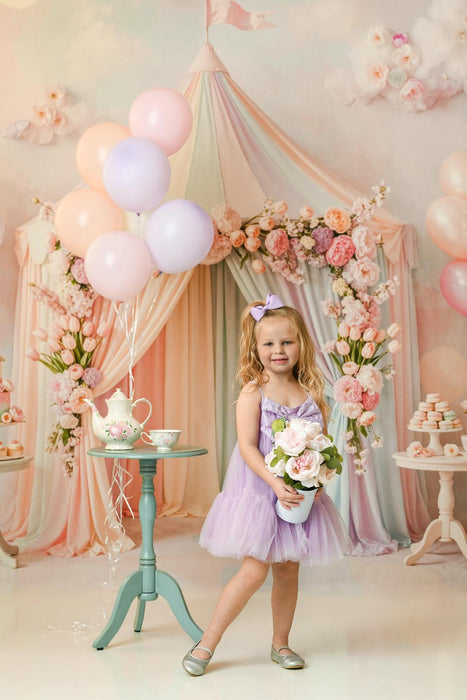 Rainbow Petal Party Tent (WM)