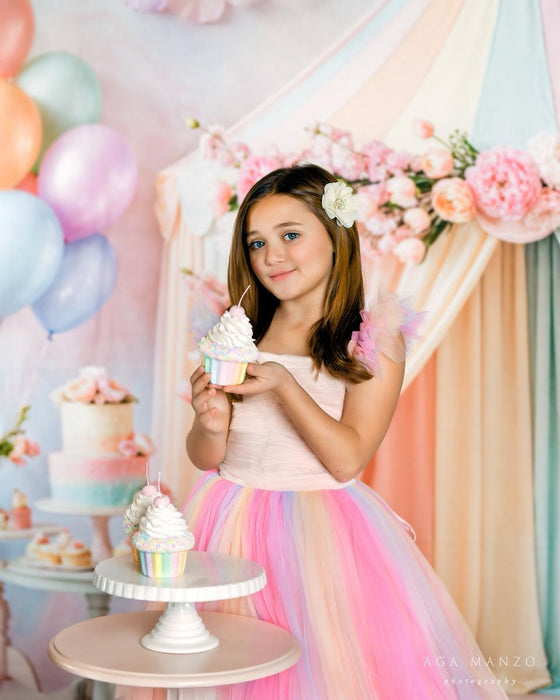 Rainbow Petal Party Tent (WM)