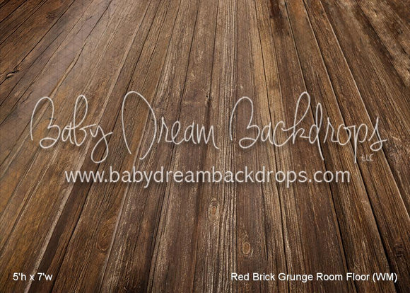 Red Brick Grunge Room Floor (WM)