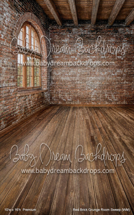 Red Brick Grunge Room Sweep (WM)