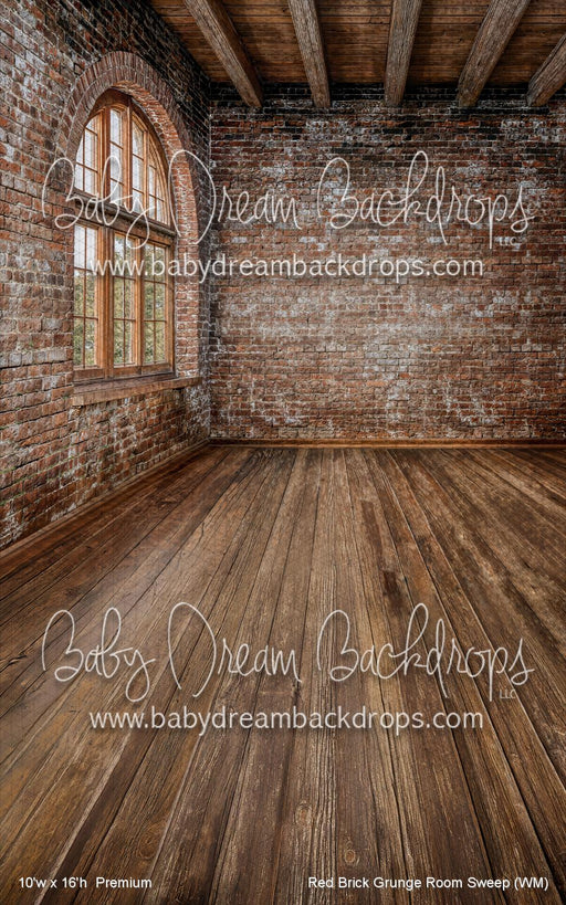Red Brick Grunge Room Sweep (WM)