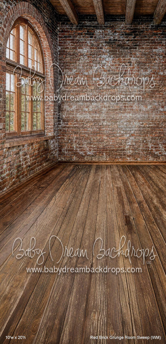 Red Brick Grunge Room Sweep (WM)