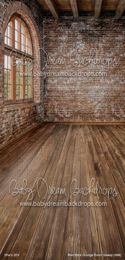 Red Brick Grunge Room Sweep (WM)