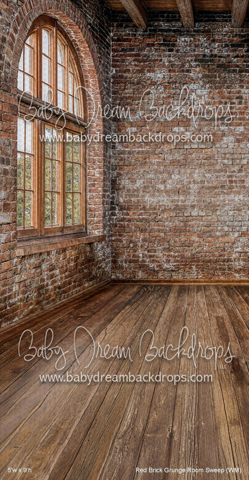 Red Brick Grunge Room Sweep (WM)