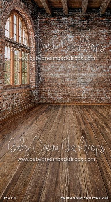 Red Brick Grunge Room Sweep (WM)