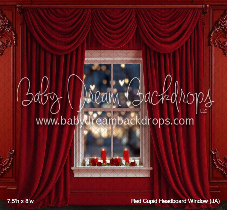 Red Cupid Headboard Window (JA)