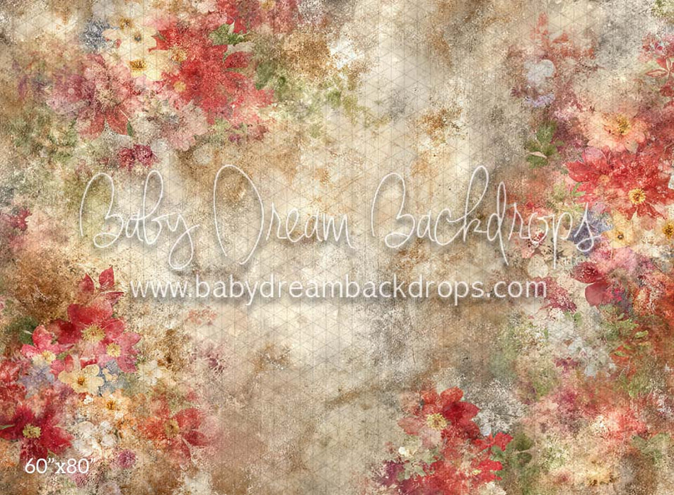 Red Grunge Florals (CM)