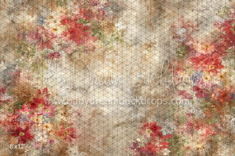 Red Grunge Florals (CM)