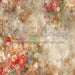 Red Grunge Florals Fabric Floor (CM)