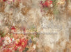 Red Grunge Florals Fabric Floor (CM)