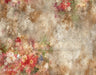 Red Grunge Florals Fabric Floor (CM)