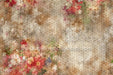 Red Grunge Florals Fabric Floor (CM)