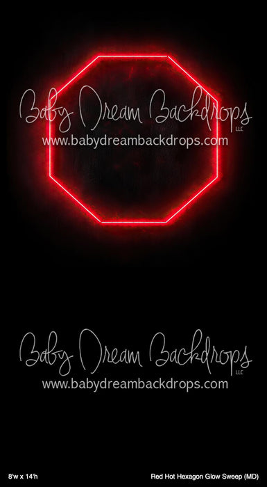 Red Hot Hexagon Glow Sweep (MD)