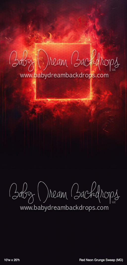 Red Neon Grunge Sweep (MD)