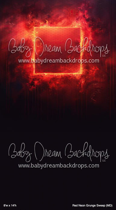 Red Neon Grunge Sweep (MD)
