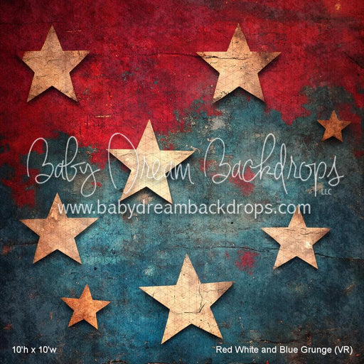 Red White and Blue Grunge (VR)