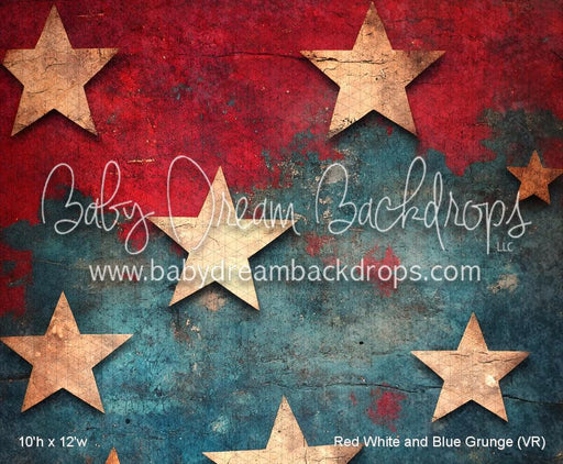 Red White and Blue Grunge (VR)