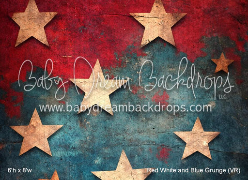 Red White and Blue Grunge (VR)