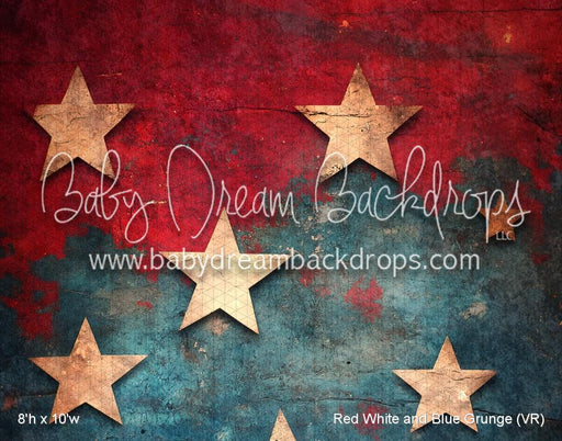 Red White and Blue Grunge (VR)