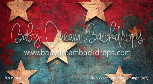 Red White and Blue Grunge (VR)
