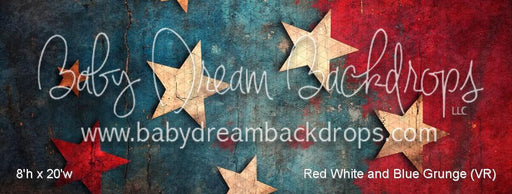 Red White and Blue Grunge (VR)